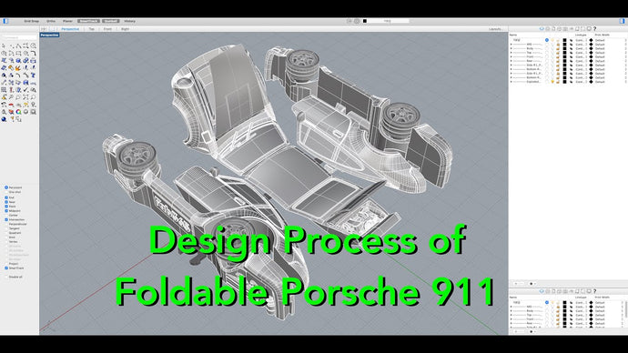 Design Process Of Foldable Porsche 911