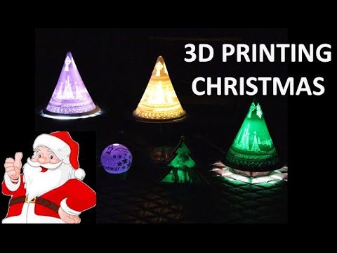3D Printed Christmas Lithophane Gifts and Decorations