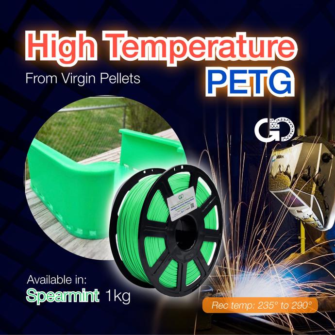 Spearmint: High Temperature, Virgin PET-G