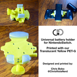 Translucent Yellow: Recycled PET-G