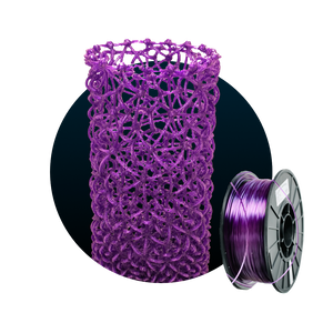ShoreyDesigns Procedural Vase + Translucent Purple Recycled PET-G - GreenGate Gallery